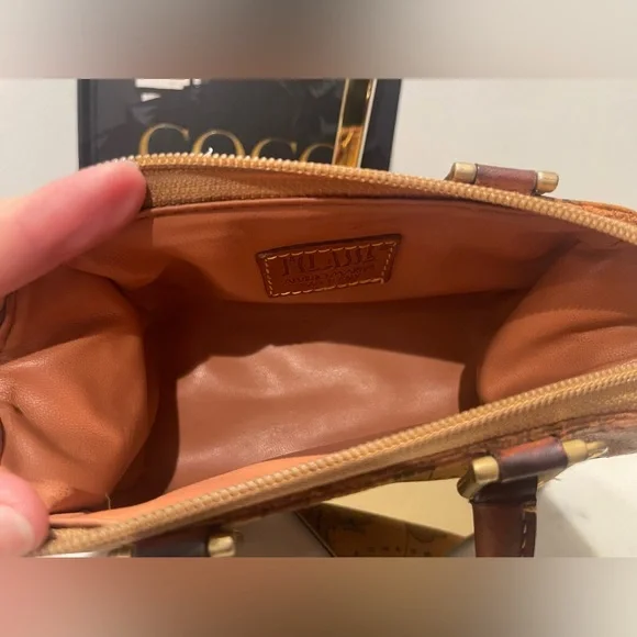 ALVIERO MARTINI Prima Classe Mini Boston Map Bag - Picture 5 of 6